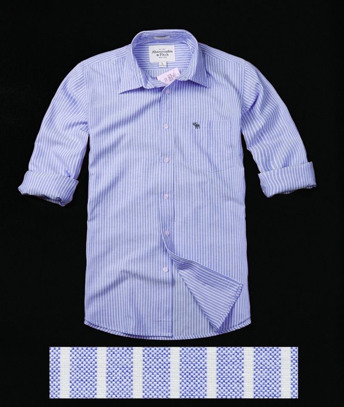 Abercrombie Fitch Hombres Algodón Gaza Camisa AF7009